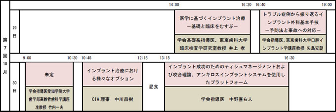 第2期セミナースケジュール（2011）